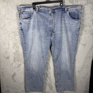 Levis 559 Jeans Mens 52x30 Blue Relaxed Straight Stretch Denim Waterless Tag 559
